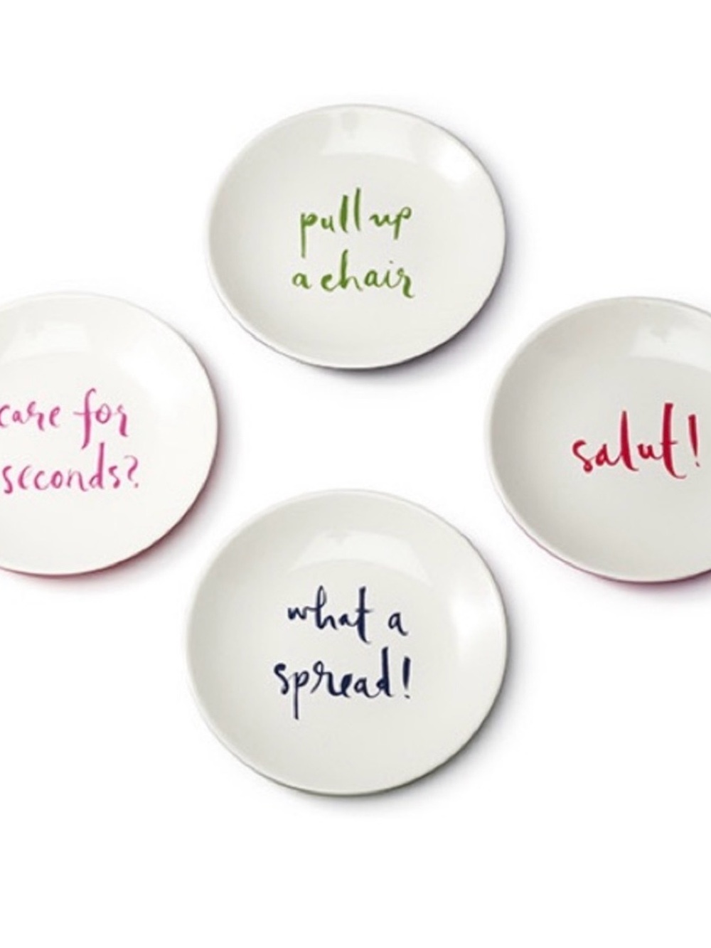 Set of 4 Kate Spade Tidbit Plates